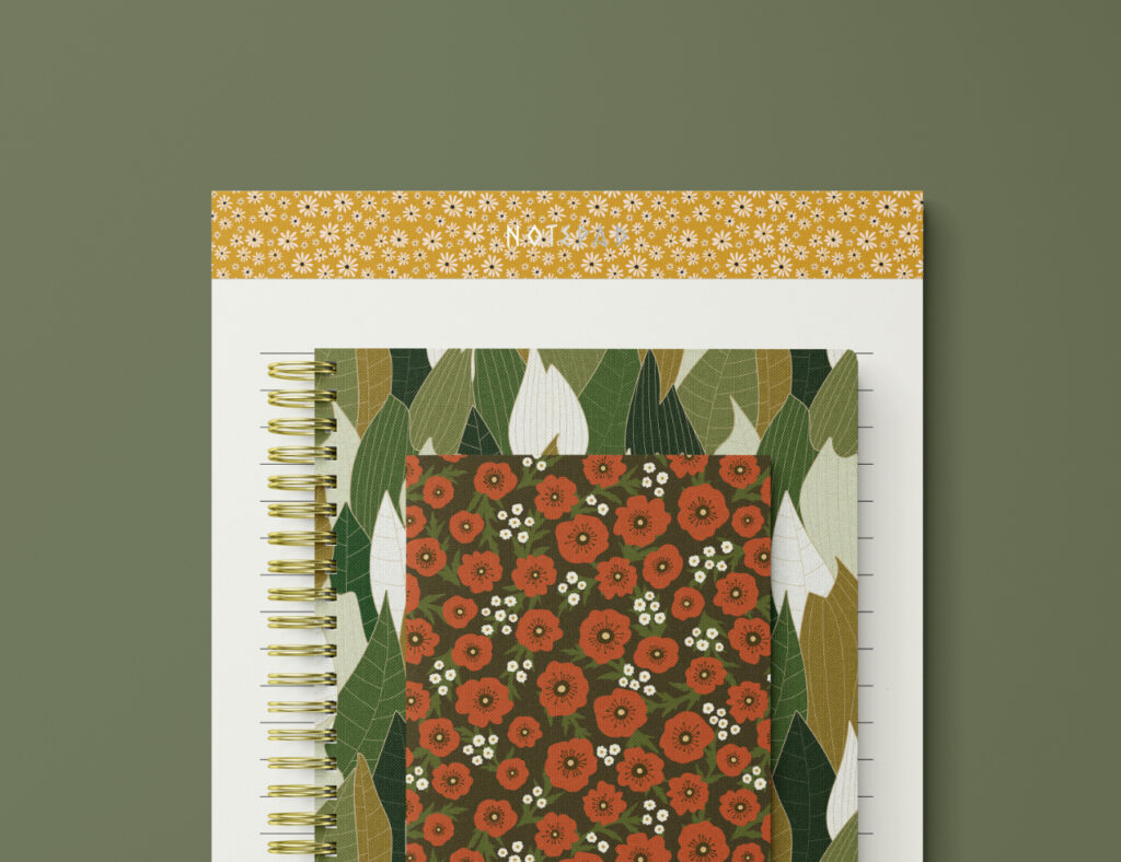 notebook design mockup by athalia sugiarto