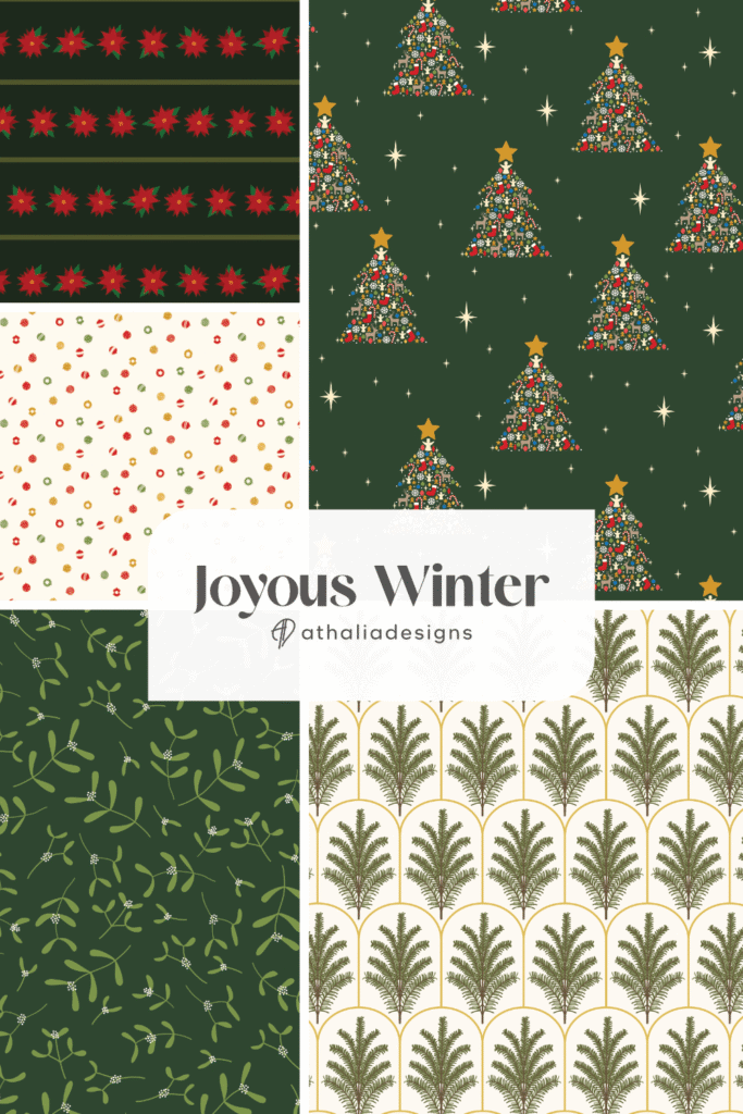 Joyous Winter Christmas Design Collection