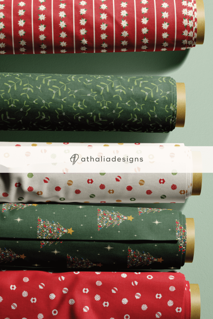 Joyous Winter Christmas Bolt Fabric
