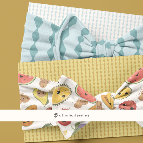 Playful Kawaii Fruit Face Headband