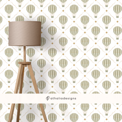 Hot Air Balloon Wallpaper for Nursery