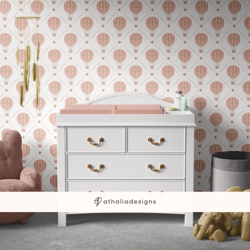 Hot Air Balloon Wallpaper for Nursery