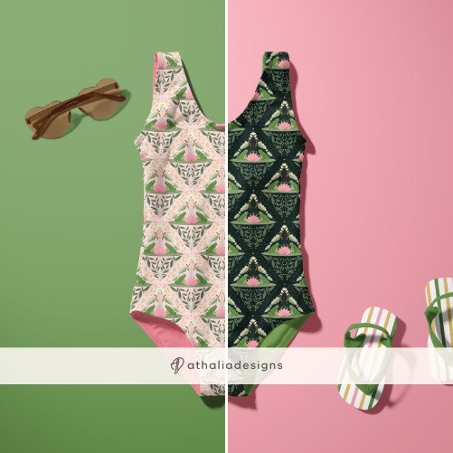 Happy Frog and Lily Pods Swimsuit