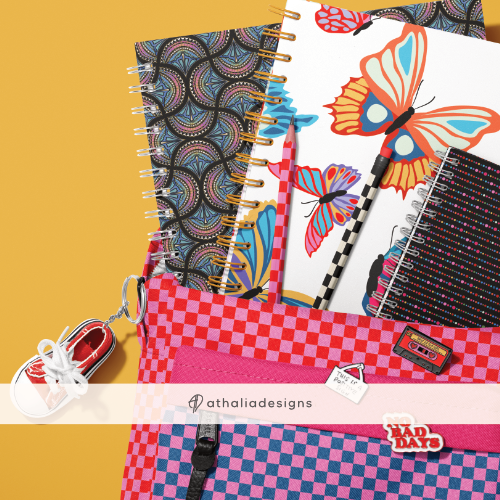 Vivid Butterfly Bold Notebook and Stationery