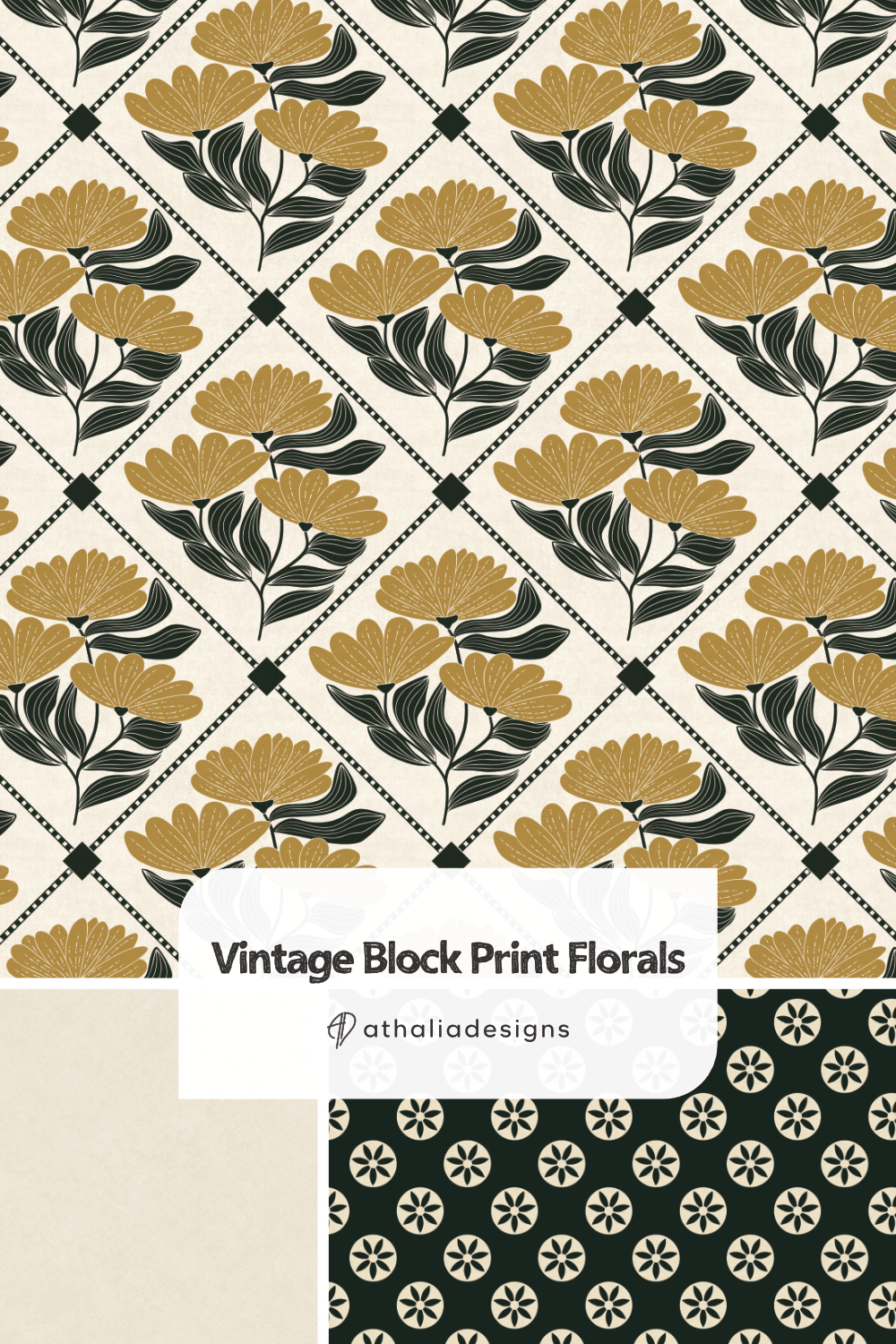 Vintage Blockprint Floral